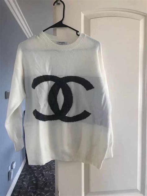 chanel oversized sweatshirt|chanel flannel cardigan.